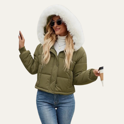 Women’s Warm Cropped Puffer Jacket