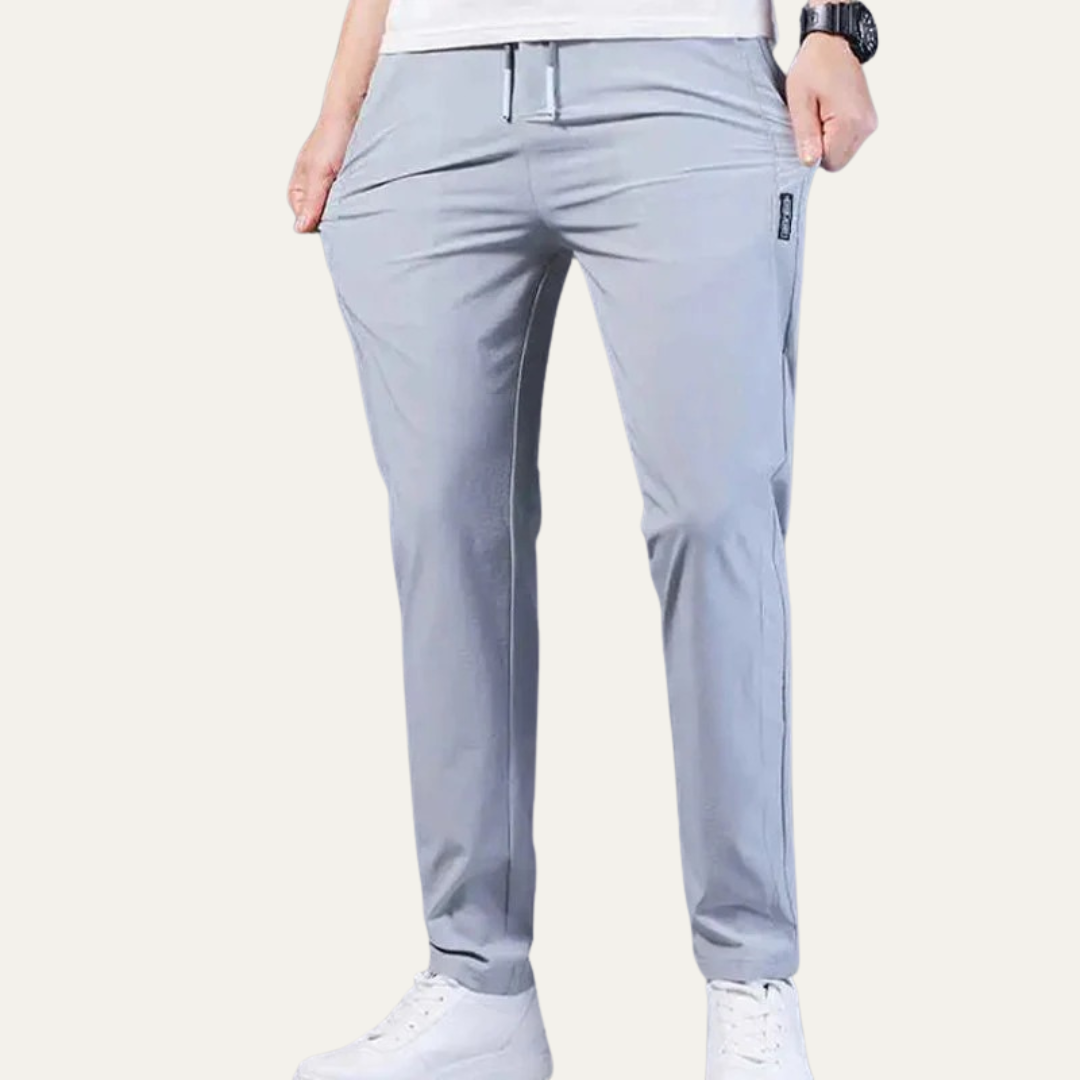 Men’s Slim Tapered Drawstring Trousers