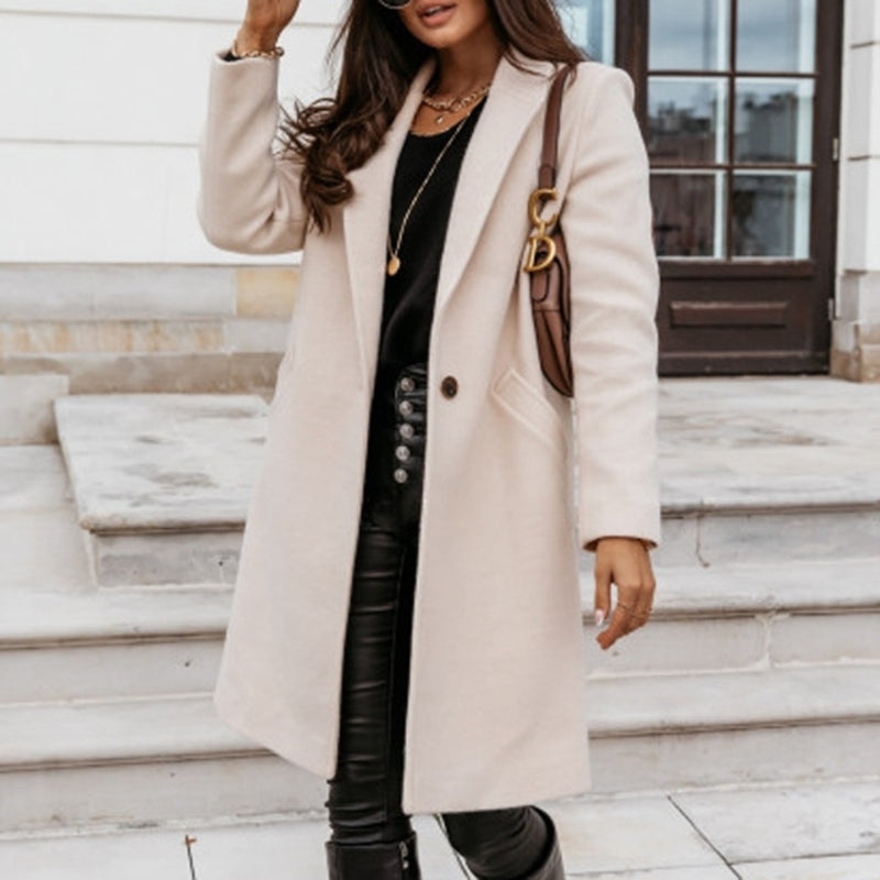 Classic Women's Waterproof Trench Coat with Button Front