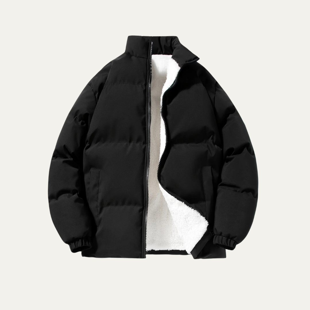 Men’s Cozy Plush Lined Puffer Jacket