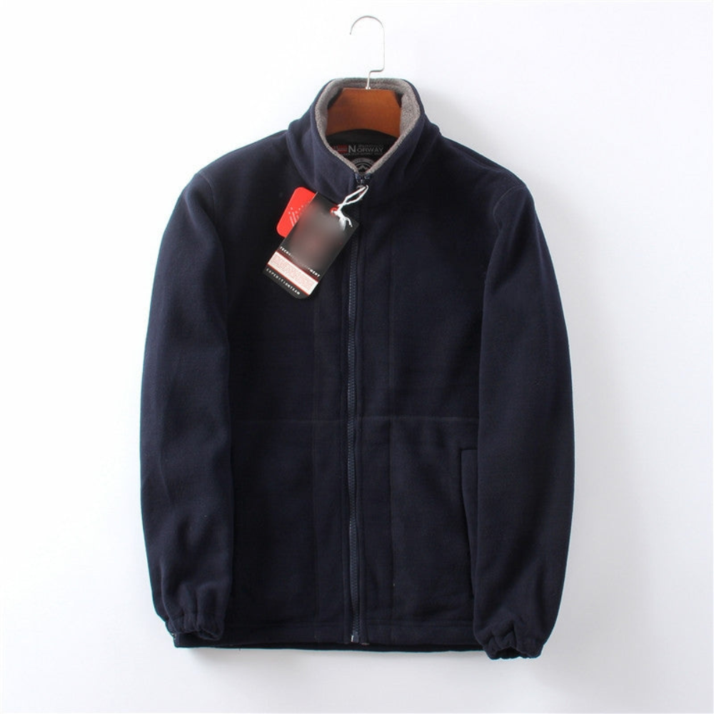 Men’s Soft High Collar Fleece Jacket