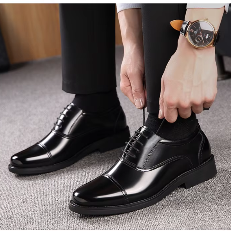 Classic Leather Dress Shoes - BritishElegance