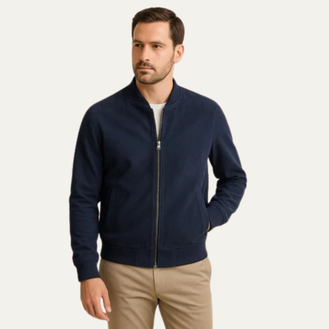 Men’s Classic Bomber Zip-Up Jacket