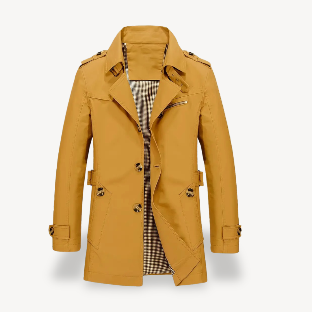 Men's Cotton Blend Trench Coat