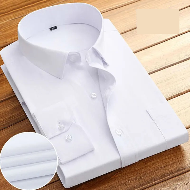 Classic Men's Striped Long Sleeve Dress Shirt