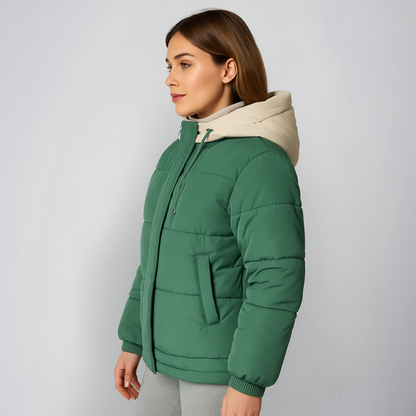 Mattea | Hooded Jacket - Fleece-Lined Winter Outerwear for Women
