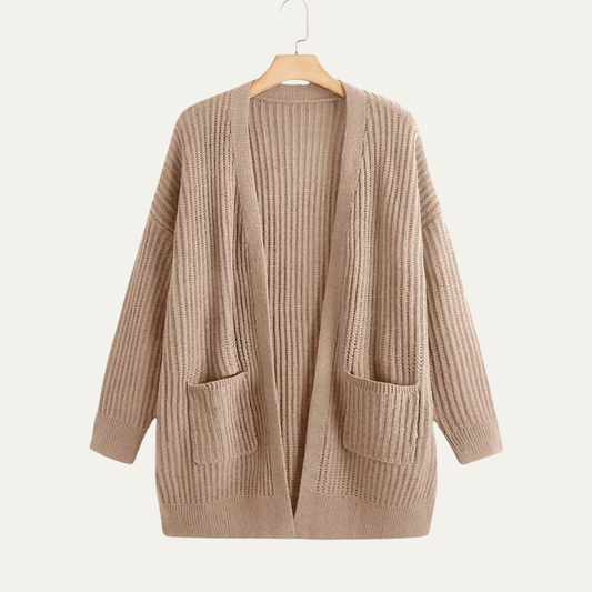 Women’s Longline Ribbed Cardigan