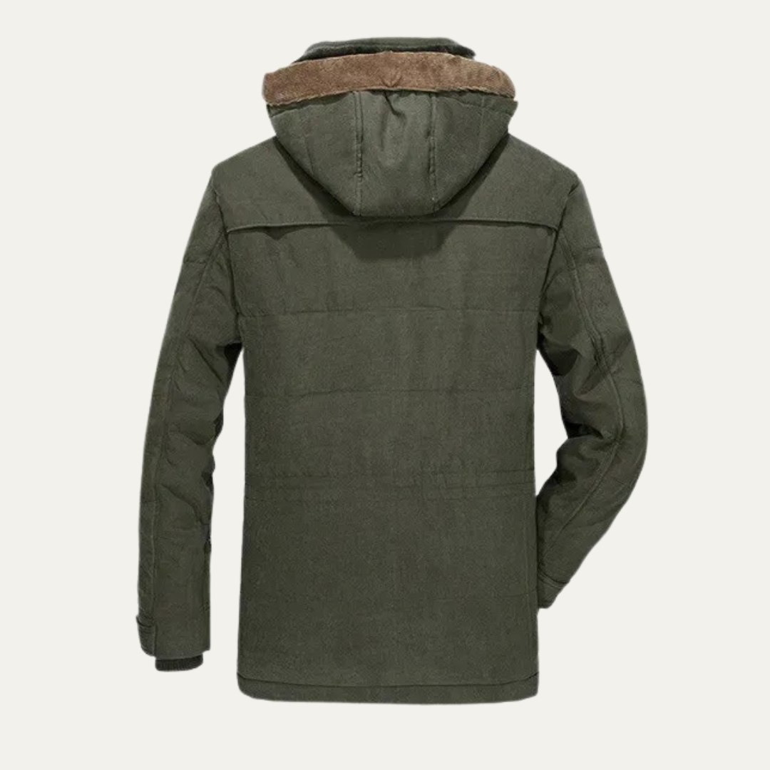 Men’s Textured Diamond Pattern Bomber Jacket