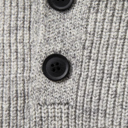 The Asciano Men’s Winter Warm Henley Knit Jumper