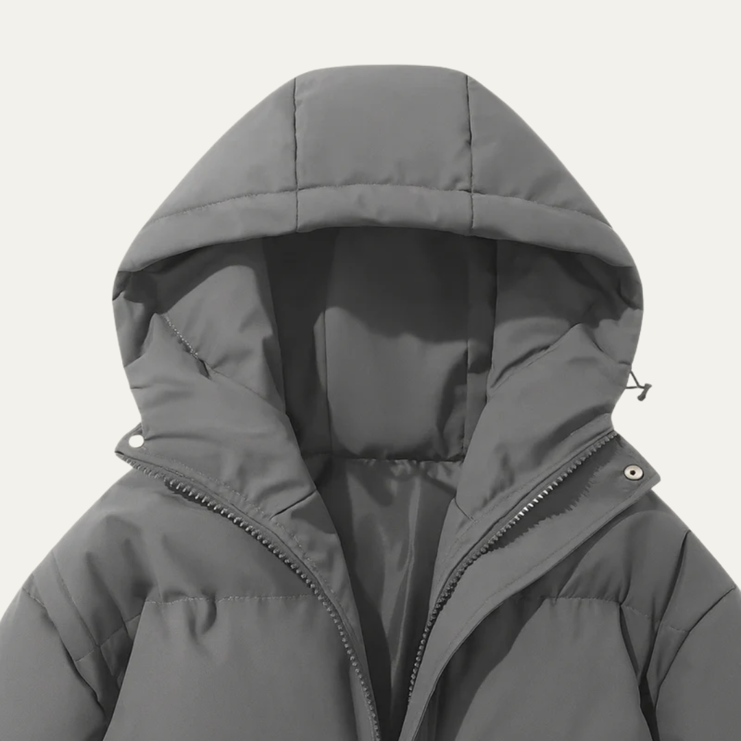 Men’s Insulated High Neck Hooded Puffer Jacket