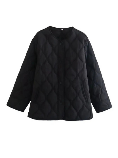 Sophia – Women’s Elegant Long-Sleeve Quilted Jacket