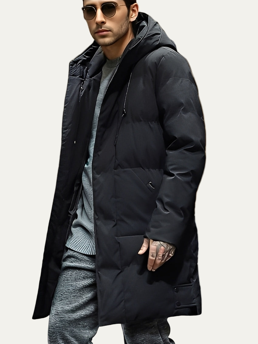 Men’s Oversized Longline Quilted Puffer Parka