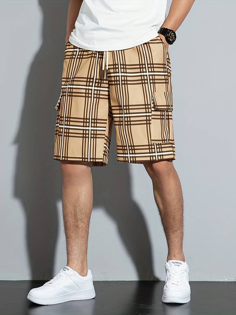 Elijah Checked Shorts with Side Pockets