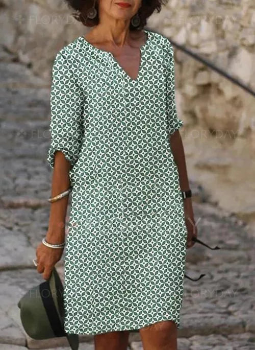 Chic Knee Length Dress for Ladies - BritishElegance