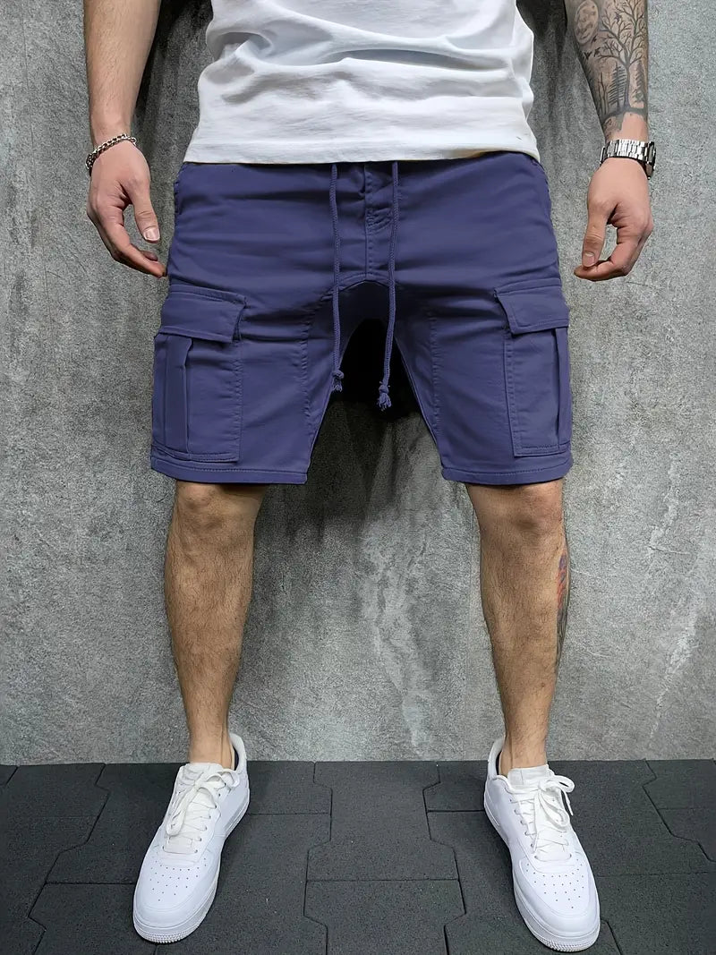 Relaxed Fit Men's Athletic Cargo Shorts - BritishElegance
