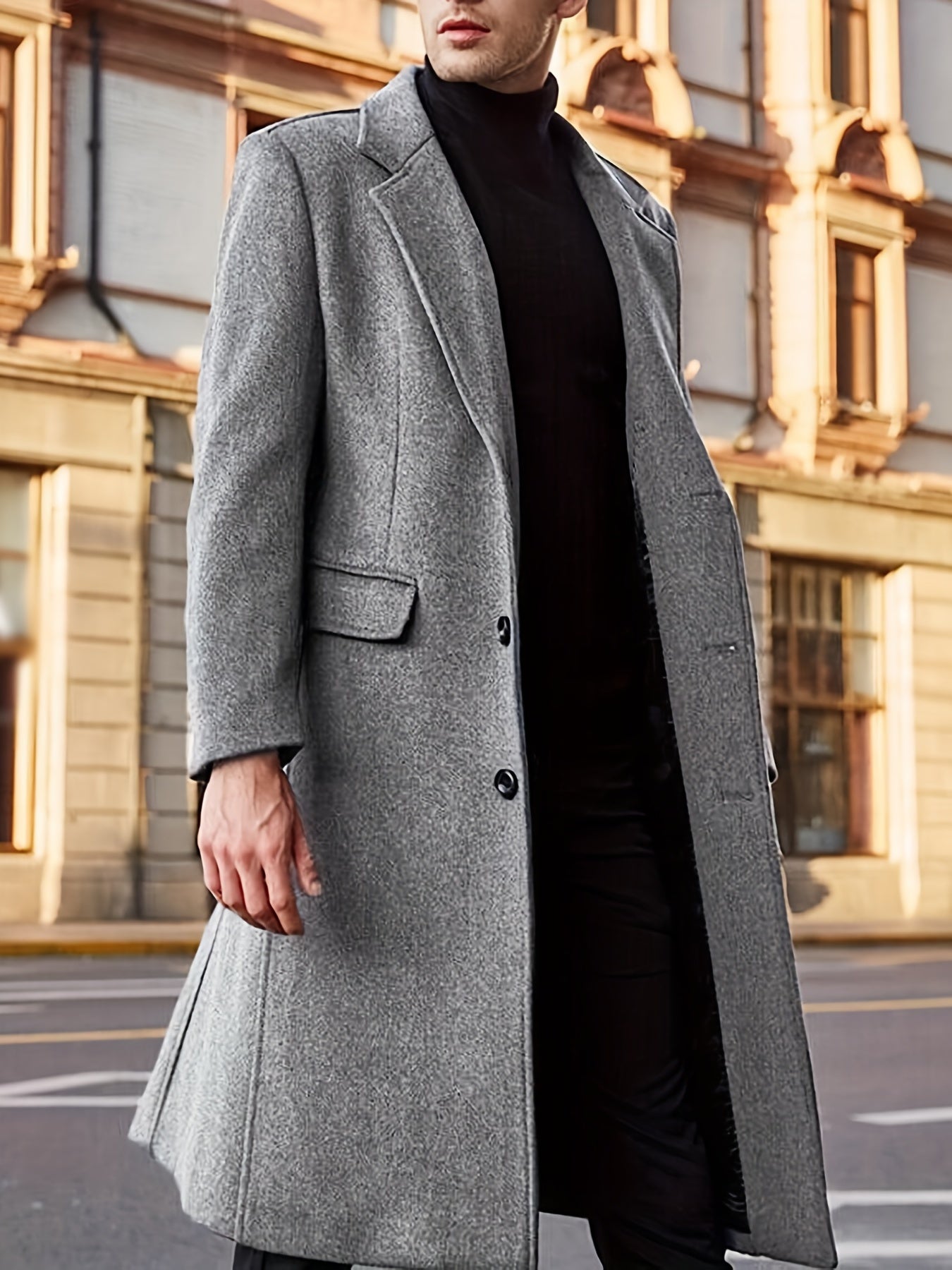Classic Vintage Trench Coat For Men
