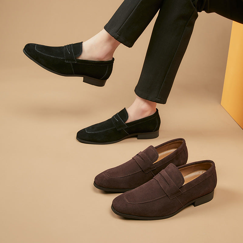 Classic Leather Slip On Loafers Shoes