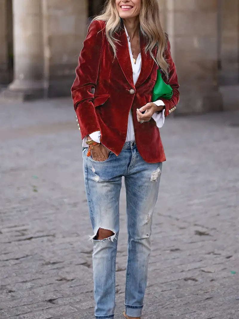 Helena – Women’s Velvet Blazer