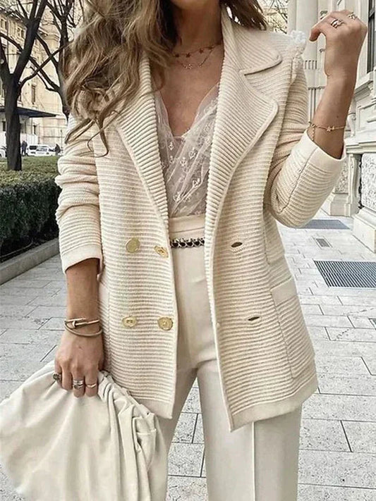 Women's Cozy Button Front Cardigan Sweater - BritishElegance