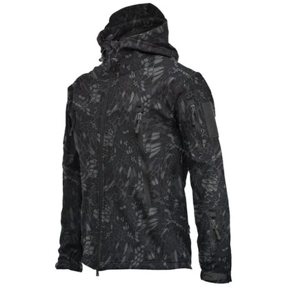 Tactical Hooded Softshell Jacket Men