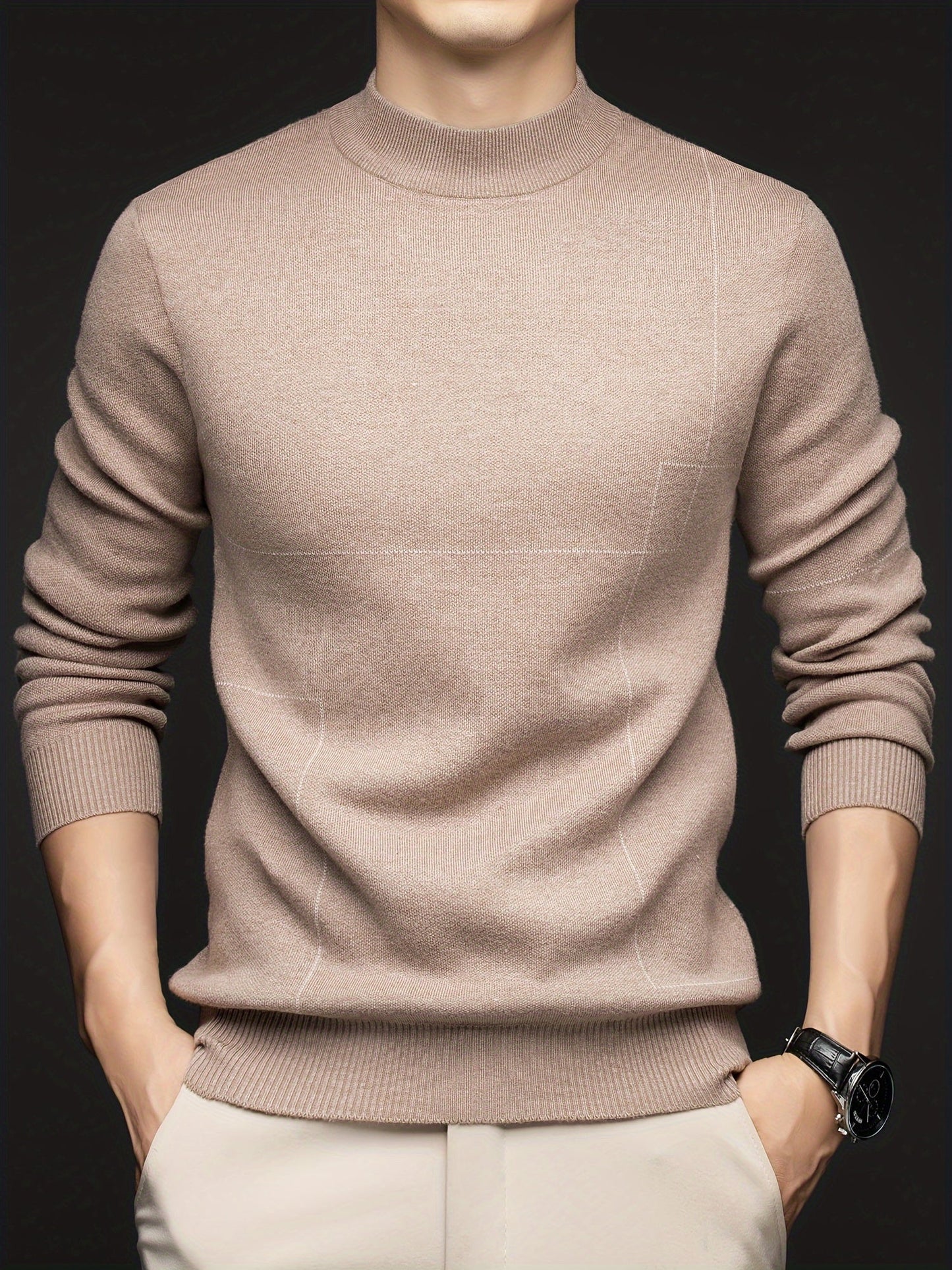 Cozy Long Sleeve Winter Knit Sweater