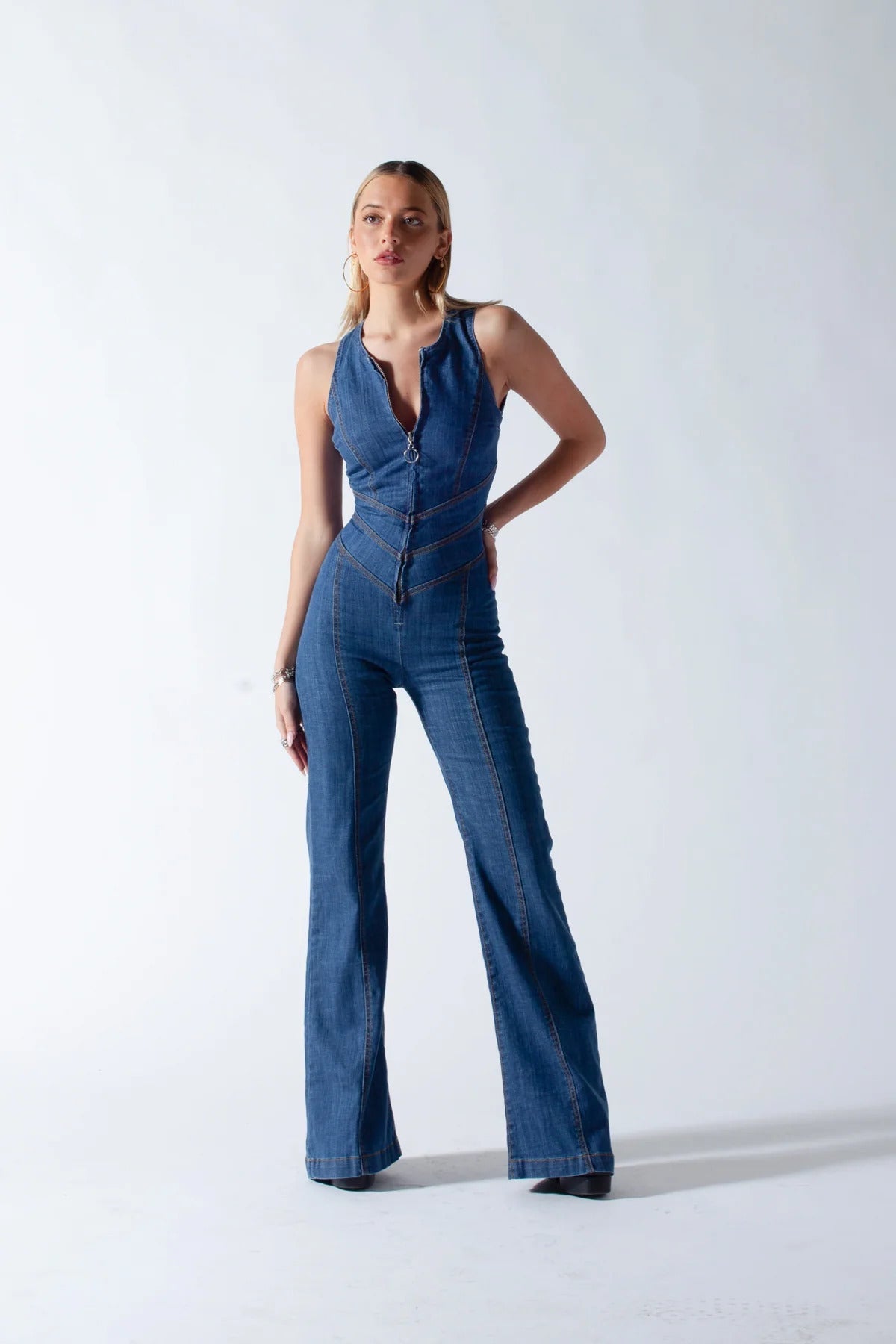 Verena – Women's Denim Jumpsuit