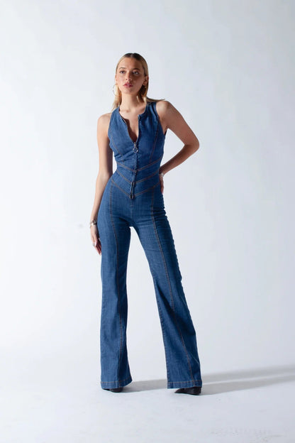 Verena – Women's Denim Jumpsuit