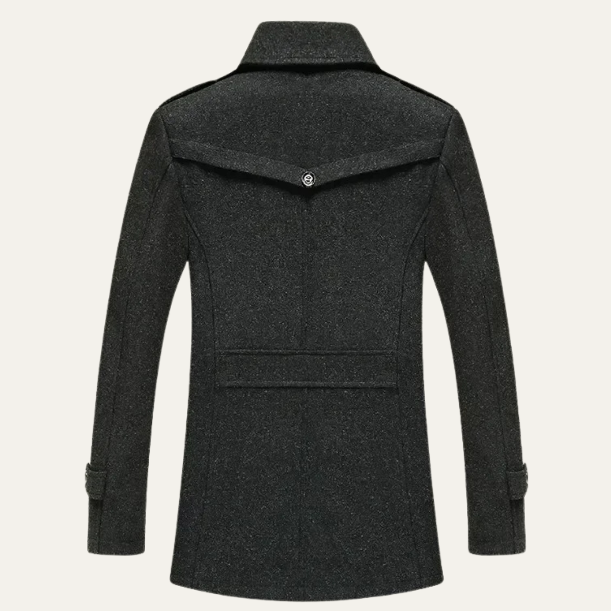 The Fasano Men's Smart Lapel Wool Blend Winter Coat