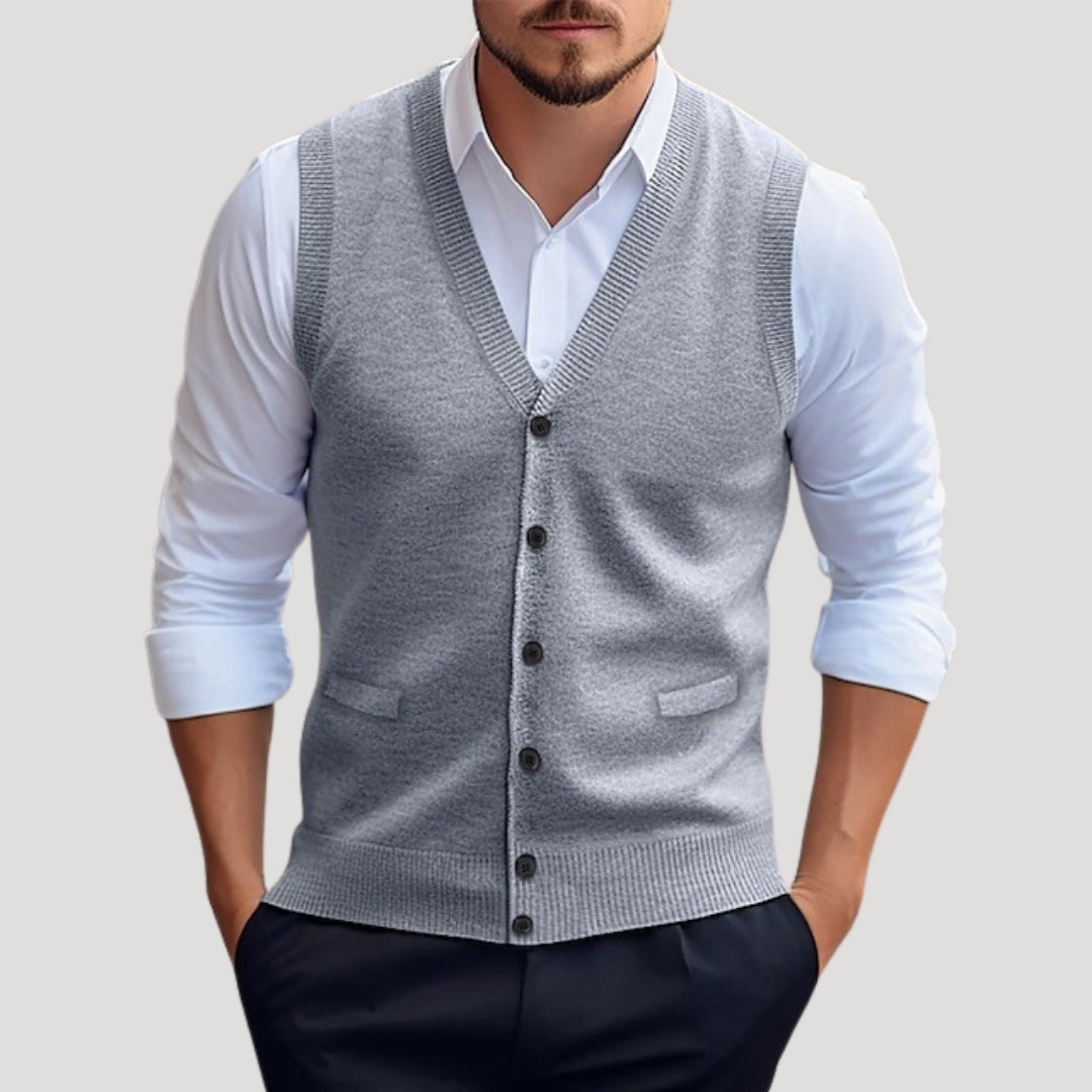 Men's Simple Knit Waistcoat