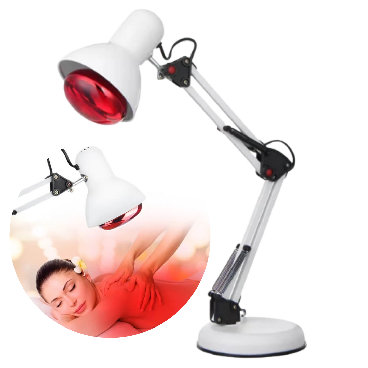 Portable LED Red Light Therapy Floor Lamp with Heat
