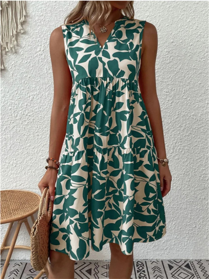 Women's Chic Casual Floral Sundress - BritishElegance