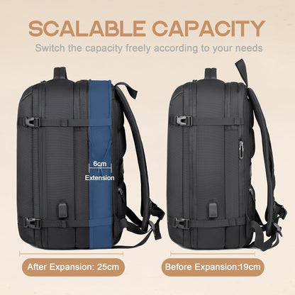 40L Expandable Waterproof Travel Backpack with USB Port & 17” Laptop Sleeve – AirVoyage (Buy 1, Take 1 FREE Promo)