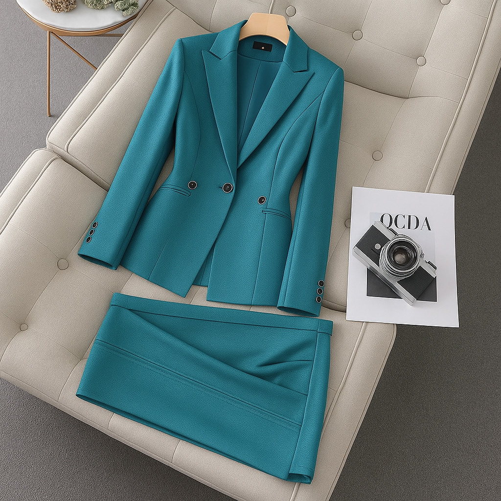 Classic Two Piece Suit Jacket and Trousers Set