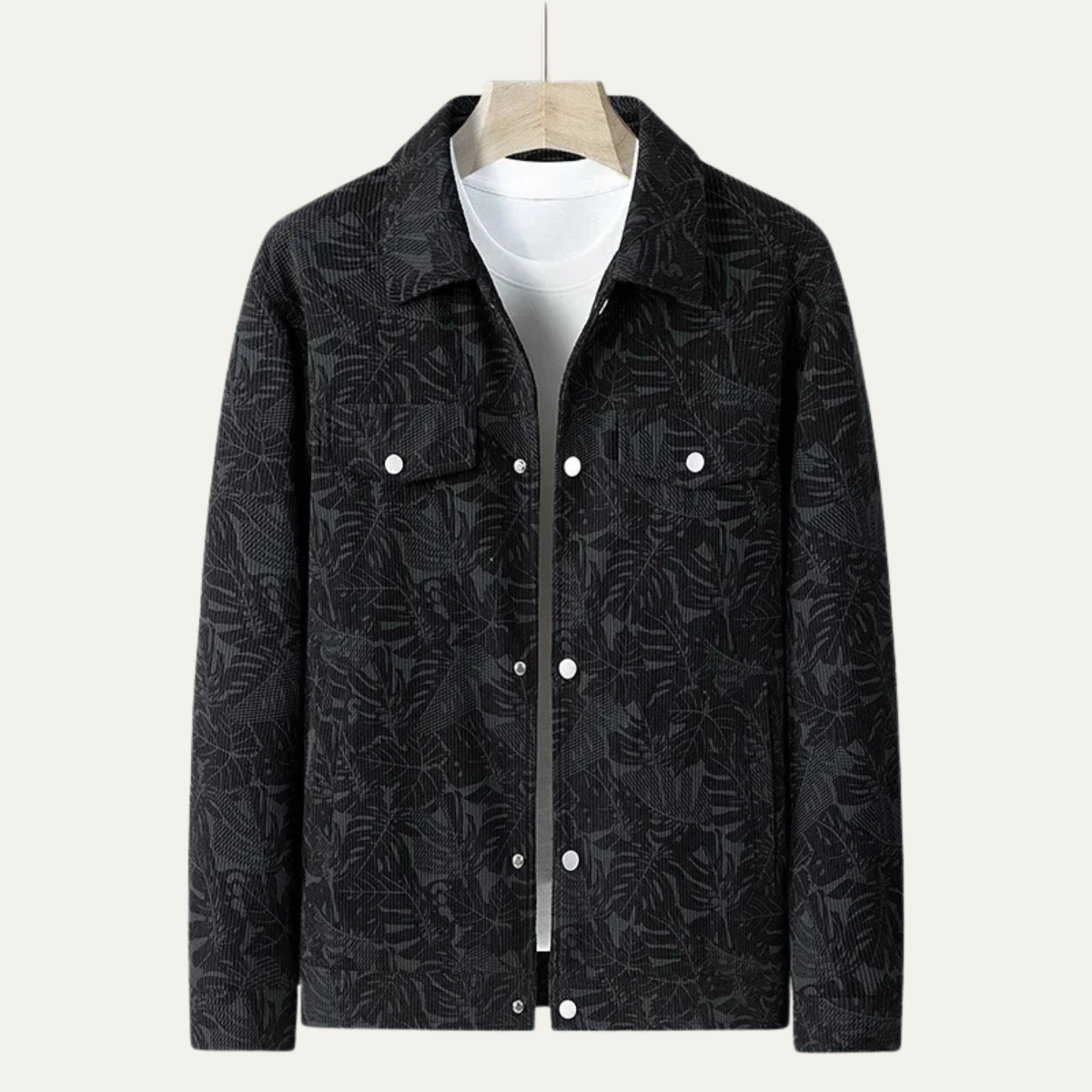 The San Casciano Men’s Slim Fit Button Up Winter Quilted Jacket