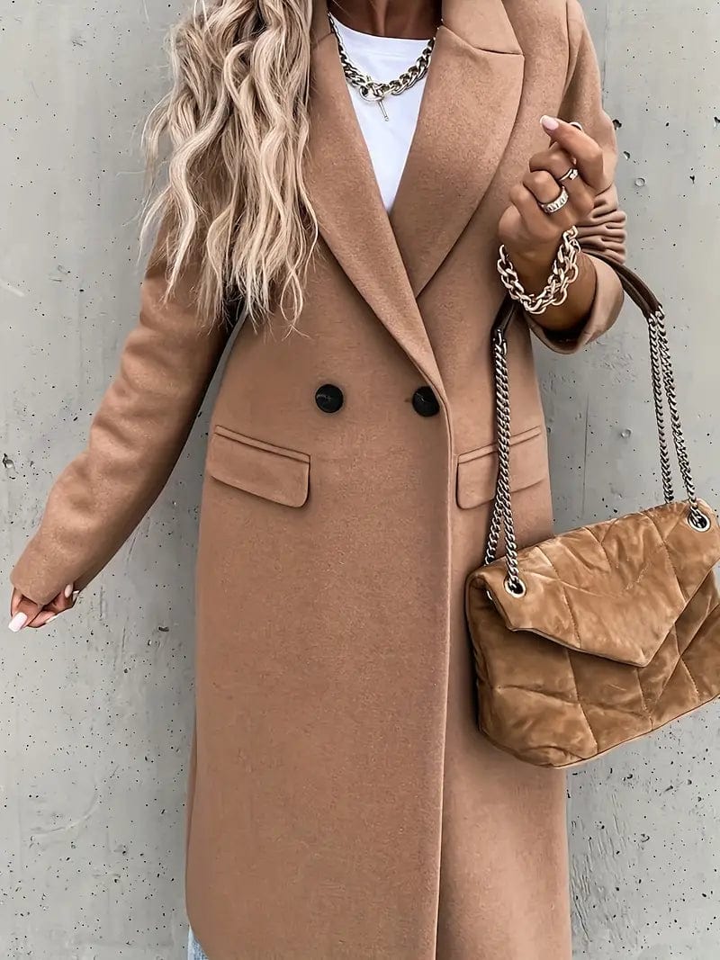 Elegant Women's Winter Long Coat - BritishElegance