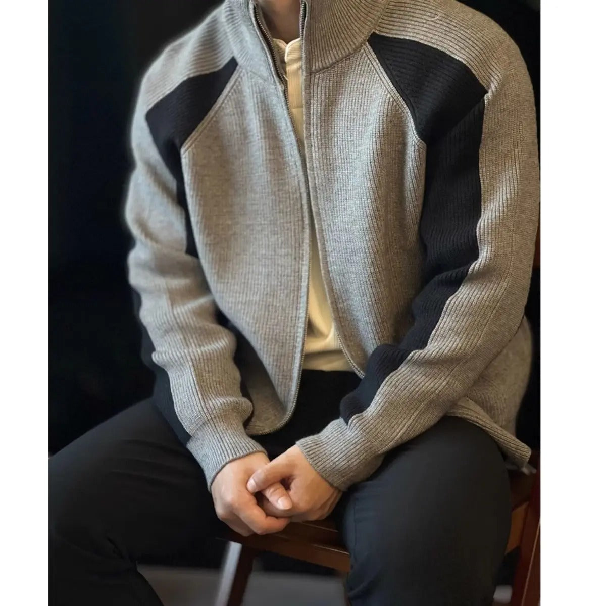 Classic Men's Knitted Sweater - BritishElegance