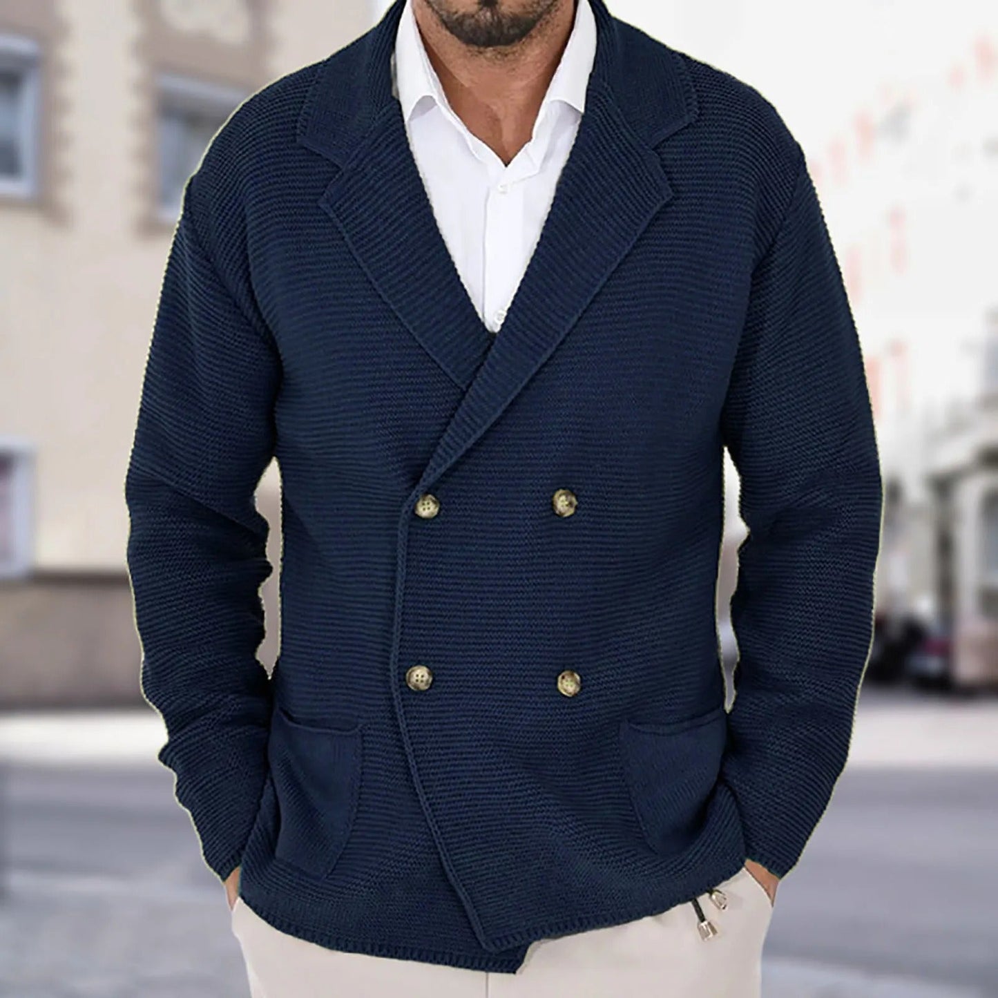 Classic Mens Cable Knit Sweater
