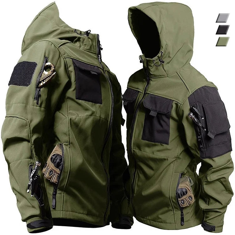 Men's Waterproof Military Hoodie Jacket - BritishElegance