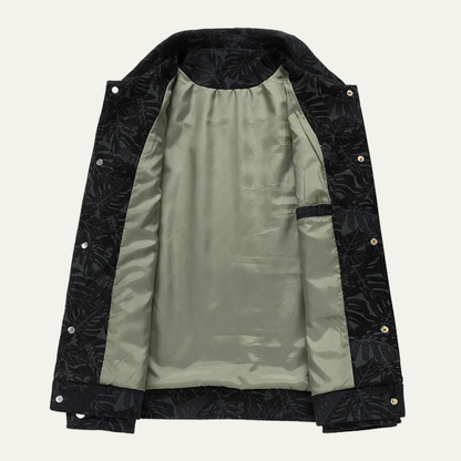 The San Casciano Men’s Slim Fit Button Up Winter Quilted Jacket