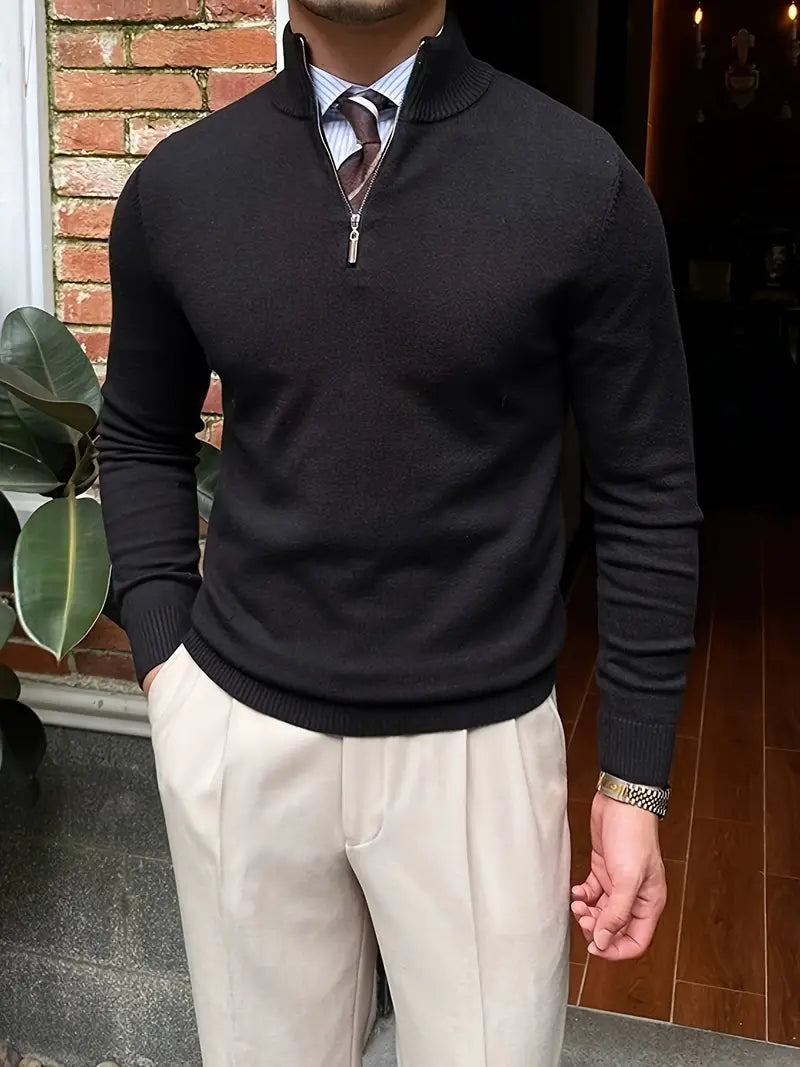 Warm Winter Mens Wool Sweater - BritishElegance