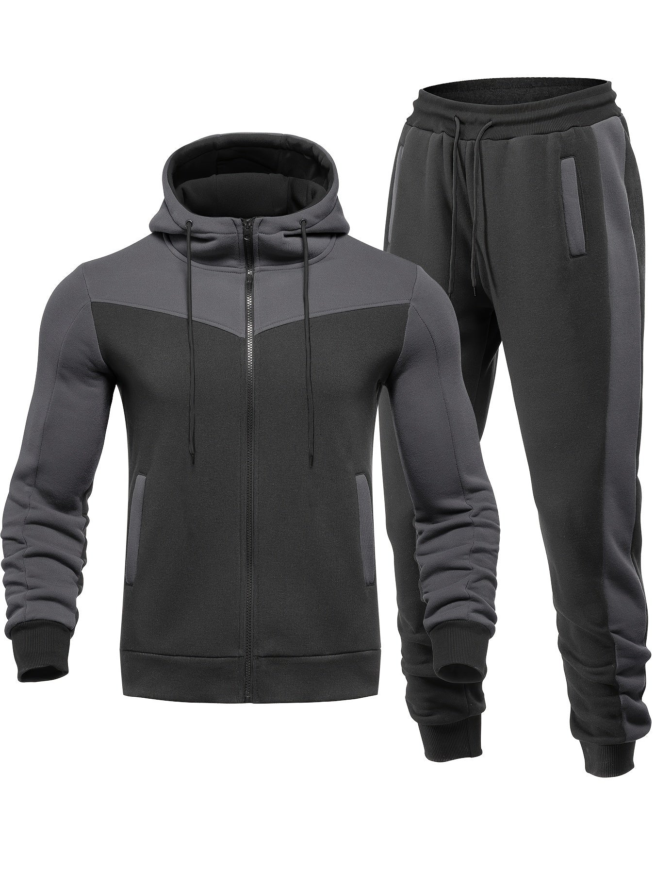 Relaxed Fit Mens Sport Tracksuit with Jacket and Trousers - BritishElegance