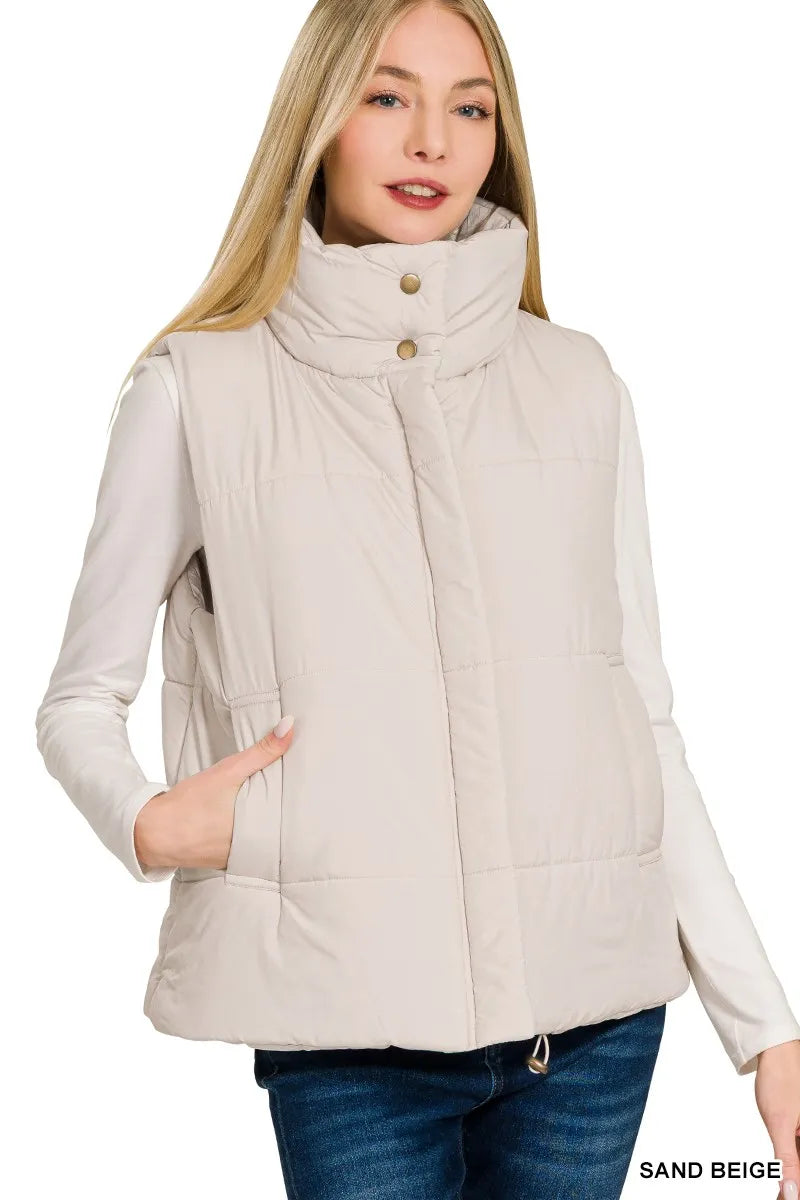 Warm Fleece Zipper Vest Jacket