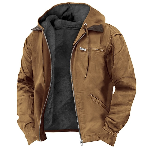 Stylish Men's Modern Hooded Parka Jacket - BritishElegance