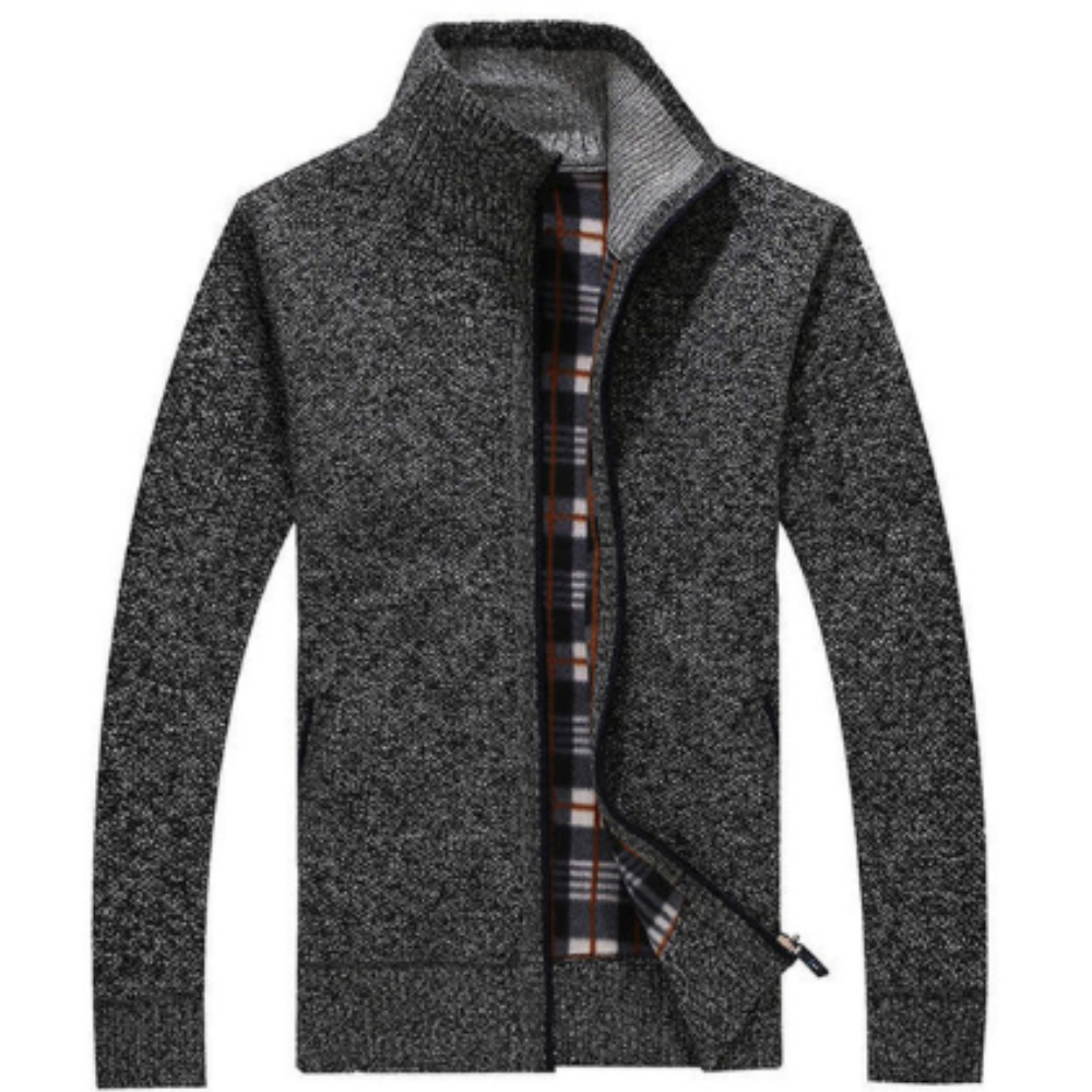 Men’s High Collar Zip Jacket
