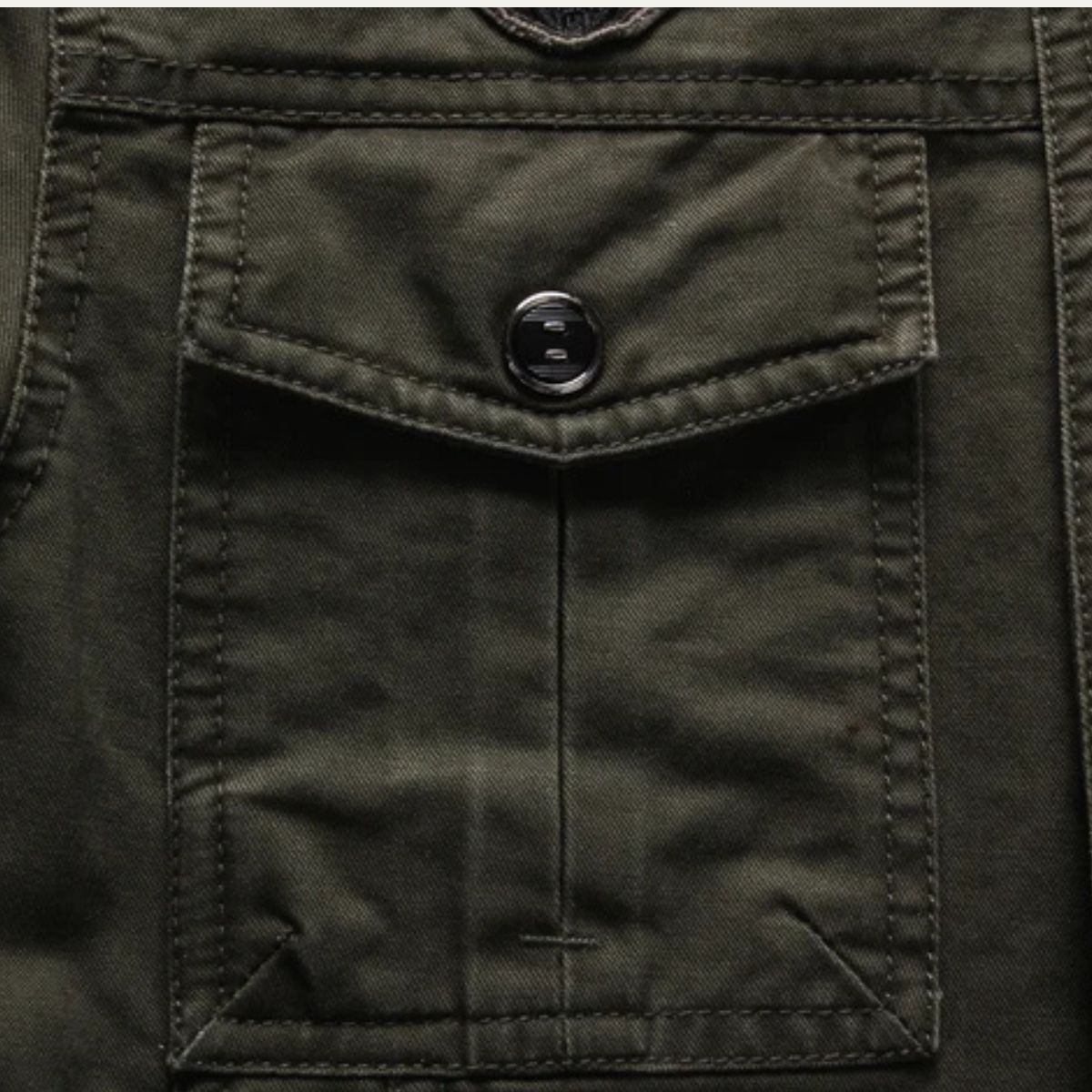 Men’s Faux Suede Bomber Jacket with Chest Patch Pockets