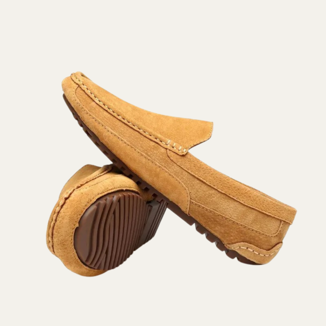Men’s Suede Hand-Stitched Moccasins