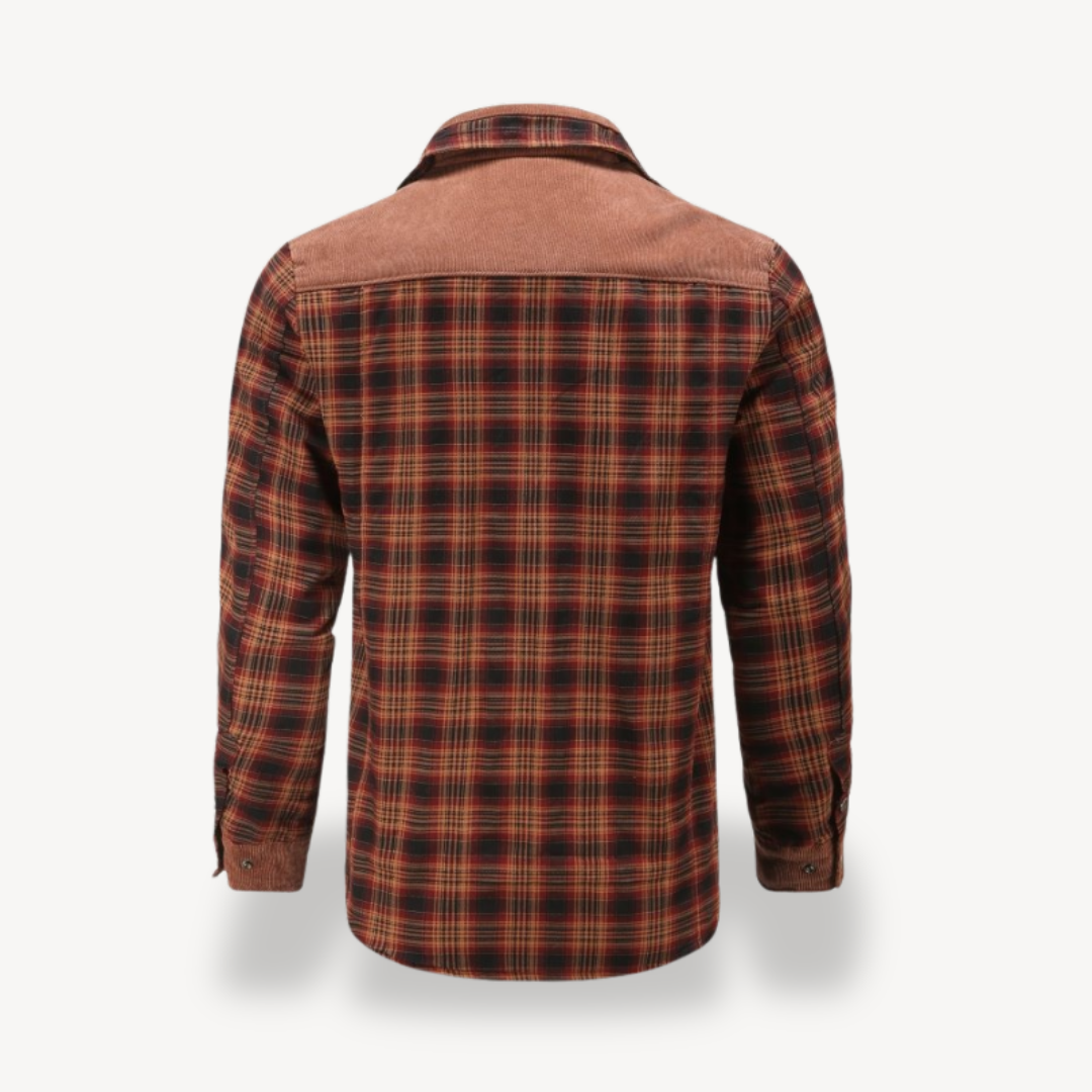 Men’s Plaid Fleece Lined Jacket