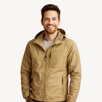 Men’s Casual Polyester Zip Jacket