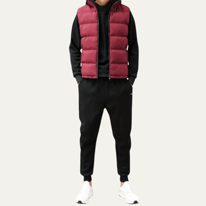 Men’s Padded Zip-Up Quilted Puffer Vest
