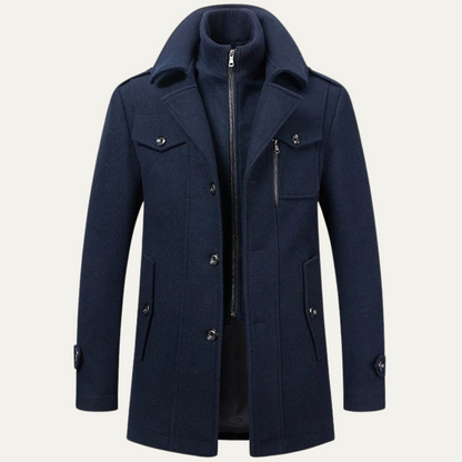 The Somerset Men's Elegant Winter Wool Blend Coat
